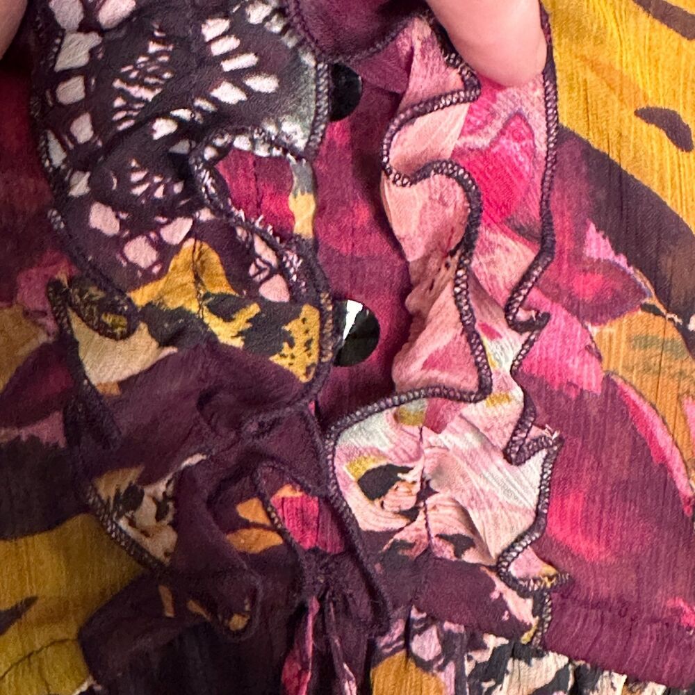 V Christina Romatic Boho Top Medium - Picture 8 of 12
